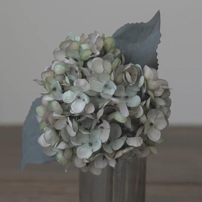 Artificial Hydrangea Silk Single Plastic Artificial Flower Shop Decoration Flower Arrangement Wedding Artificial Flower