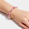 Bracciale a Fascia Fioritura Cinese Smaltato Braccialetto Tradizionale da Polso da Donna Bracciale Vintage Cloisonné da Donna
