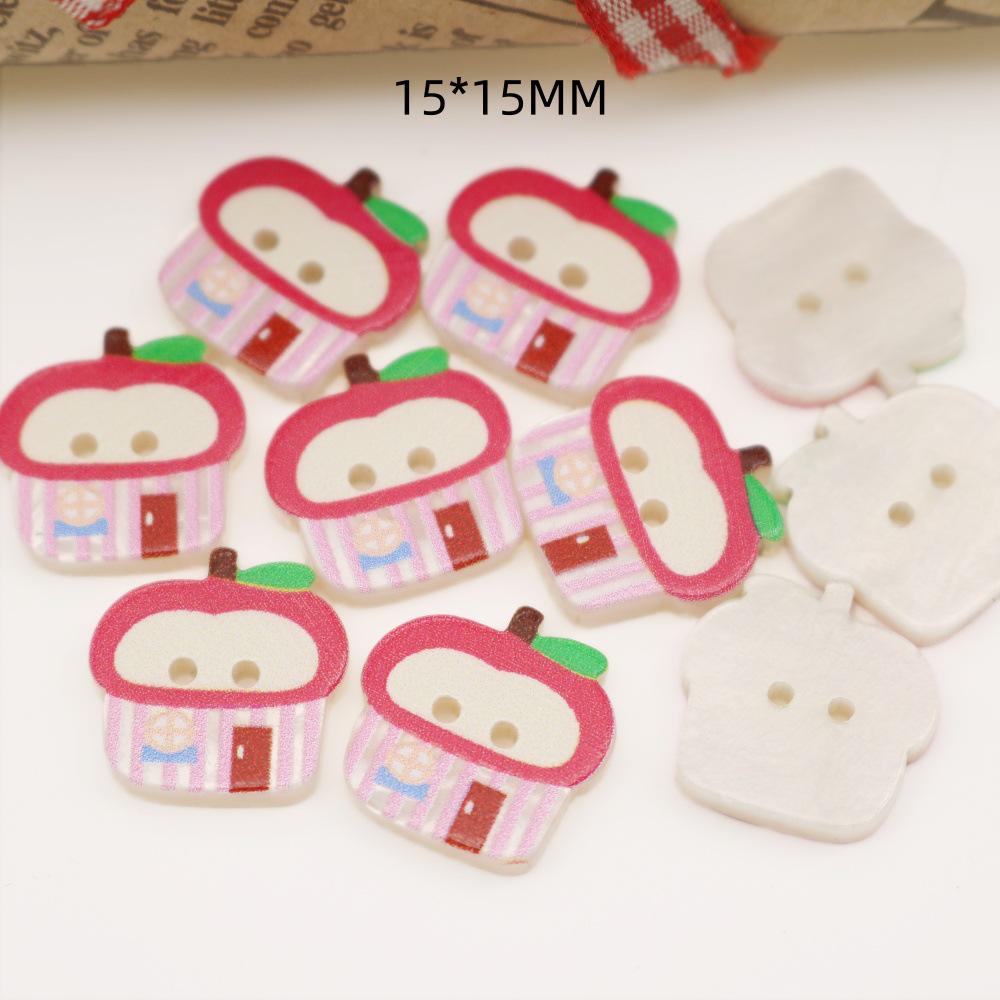 58 Styles of Cute Pink and Black & White Cat Cartoon Buttons for Children's Sweaters and Cardigans