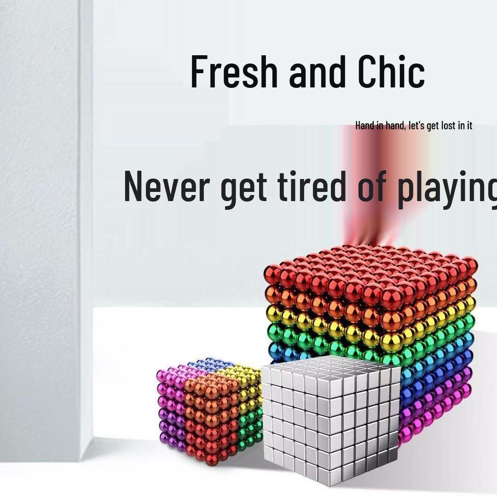 Educational Baroque Magnetic Beads - Multicolor Neodymium Iron Boron Magic Ball Toy