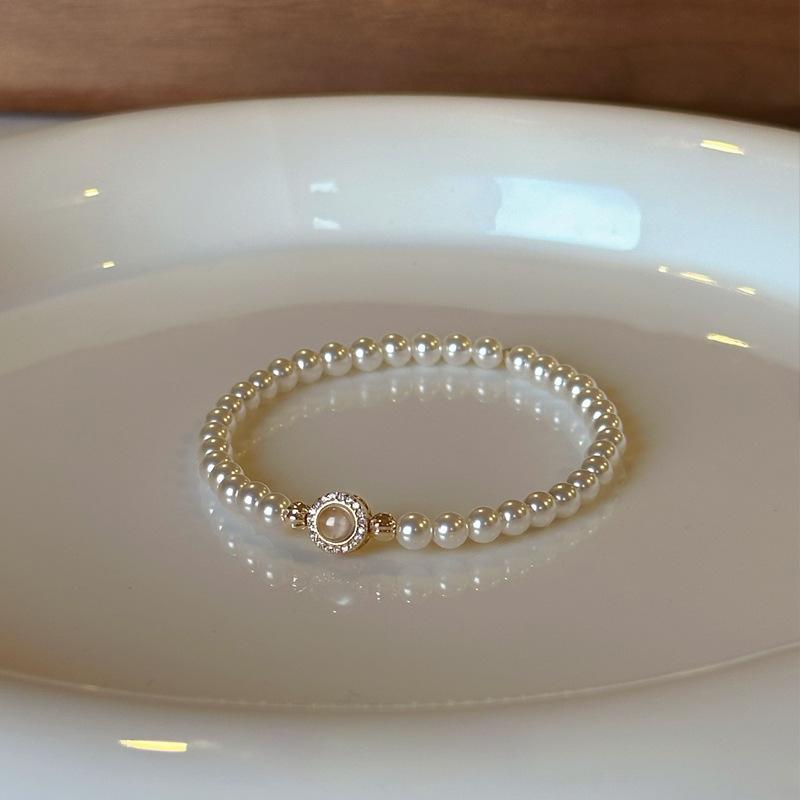 Женский Браслет Легкая Роскошь Нишевый Water foam jade pearl