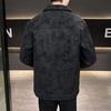 Winter neuer Ledermode-Trend Herren Freizeit Revers Warm Kalt Weiß