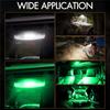White & Green LED Roll Bar Mount Dome Light For UTV Can Am Polaris RZR Universal