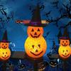 New Halloween Solar Outdoor Pumpkin Ghost Lamp Garden Lawn Atmosphere Decorative Lamp Resin Waterproof Landscape Lantern Gift