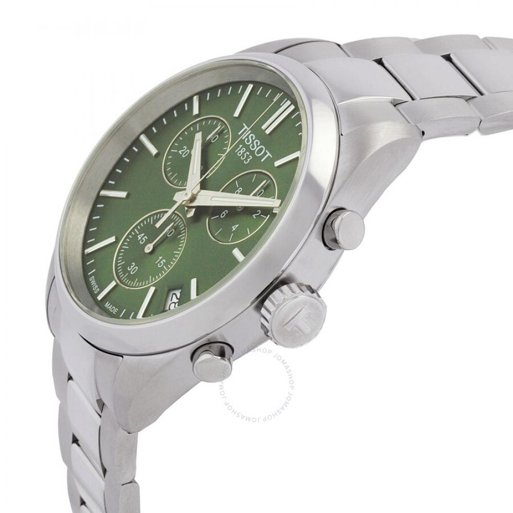 TiSSot Pr 100 Chronograph Quartz Green Dial Men S Watch T150.417.11.091.00