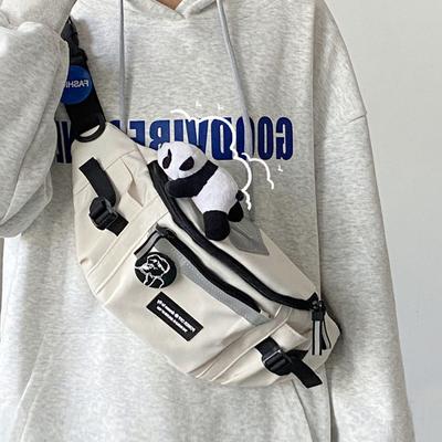 Women'S Crossbody Bag, Men'S Trendy Waist Bag, Chest Bag, Canvas Dumpling Bag, Bag