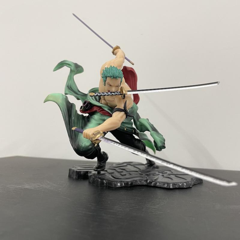 

Фигурка Ророноа Зоро из One Piece «Сбор Трех Тысяч Миров» Стиль Трех Мечей Аниме Модель Украшение для Рабочего Стола Для Фанатов Аниме