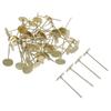Heavy Duty Upholstery Tack Nails for Decoration 50Pcs Golden Flat Head Pins