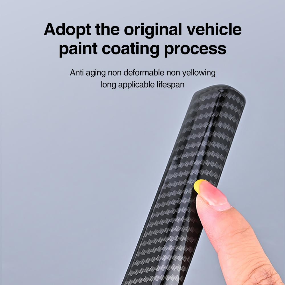 Heenvn 2Pcs Car Rear View Mirror Anti-colision Protector Strip For Tesla Model 3 Highland Model Y Juniper 2025 2026 ABS Carbon