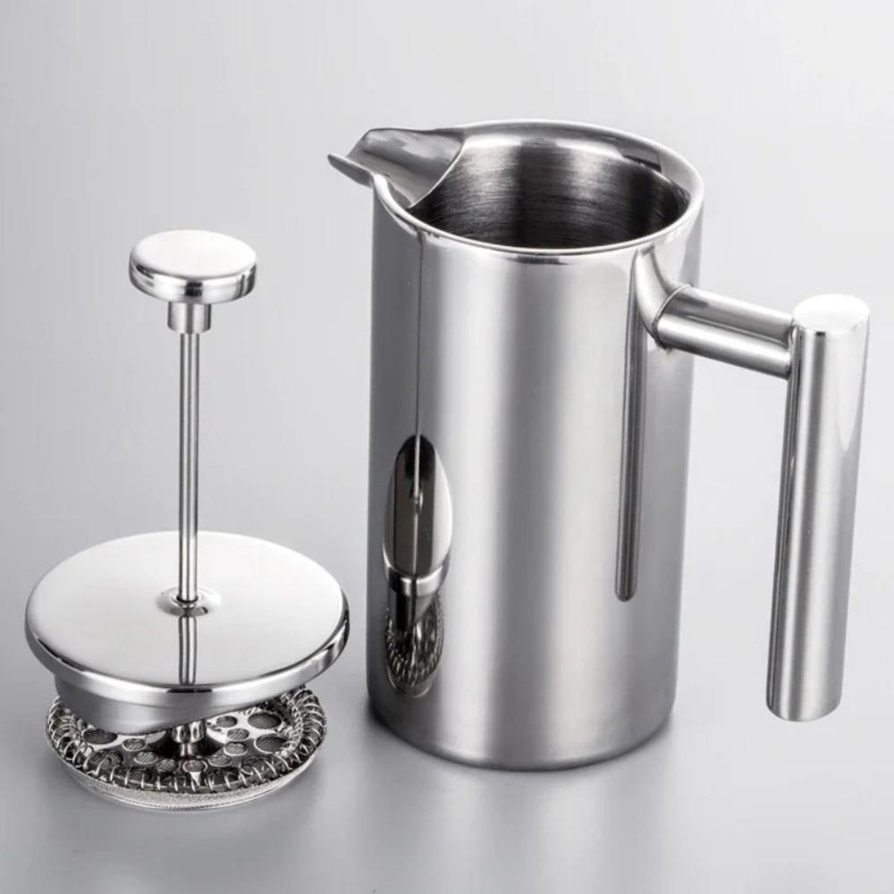 Double Walled Coffee Maker Pot Stainless Steel French Press Coffee Maker Coffee Press Filter Pot