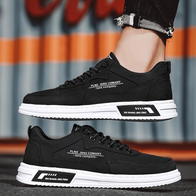 Moda Verano Nuevo Zapatos Casuales para Hombre Ligeros Transpirables Zapatos Planos Zapatillas Hombre Zapatos Vulcanizados con Cordones Antiolor Zapatos de Lona Tenis