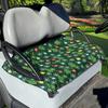 Christmas Golf Cart Seat Cover Santa Snowflake Snowman Cart Seat Towel Blanket for 2-Seat Club Car Washable Golf Cart Accessory