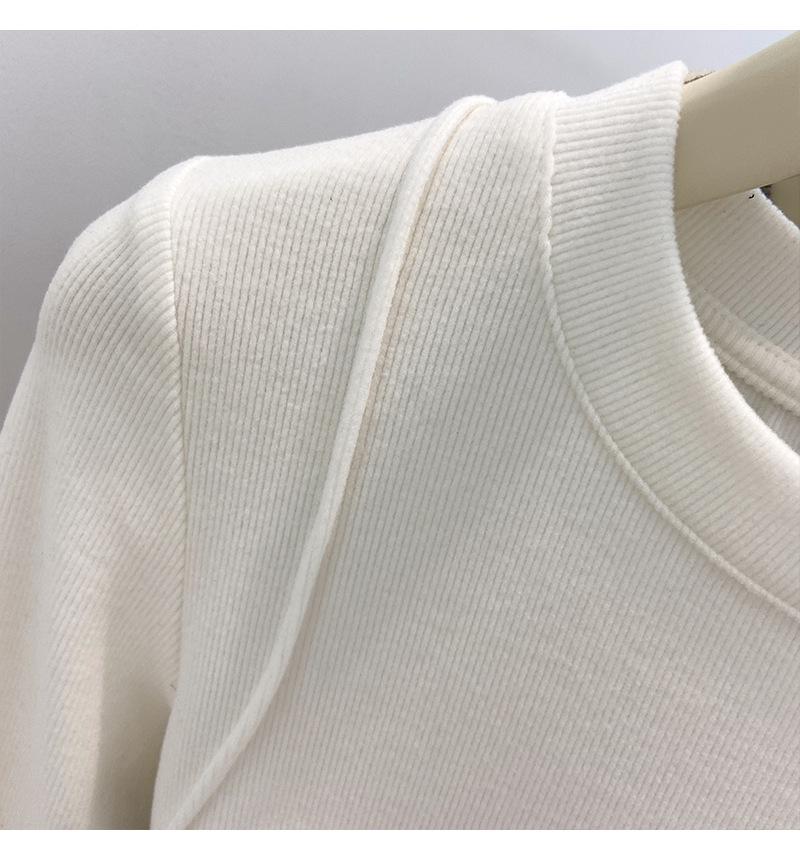 Women's Slim Fit Brushed Cotton Fleece Long Sleeve Base Layer Top for Autumn/Winter