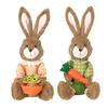 Easter Bunny Party Decor Realistic Ornament Handmade Home Store Decoration Country Retro Style Gift Window Display Prop