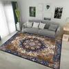 Retro Persian Style Carpet for Living Room Home Decoration Luxury Lounge Rug Soft Bedroom Carpet Non-slip Bedside Mats Washable