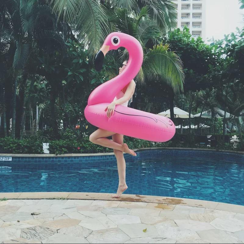 High-Quality 90cm Fire Crack Bird Inflatable Swimming Ring for Kids