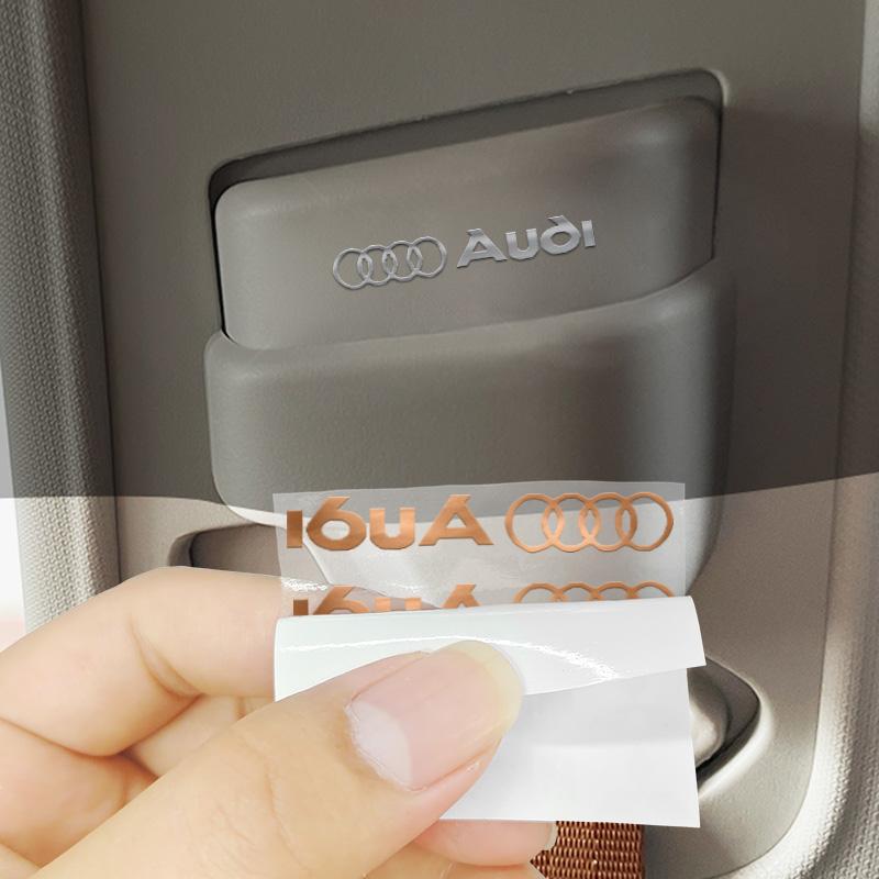 Für Audi A1 A2 A3 A4 A5 A6 A7 A8 Q2 Q3 Q4 Q5 Q7 S3 S4 S5 S6 S7 TT RS 3D Metallemblem Auto Dekor Aufkleber Auto Scheibenwischer Aufkleber
