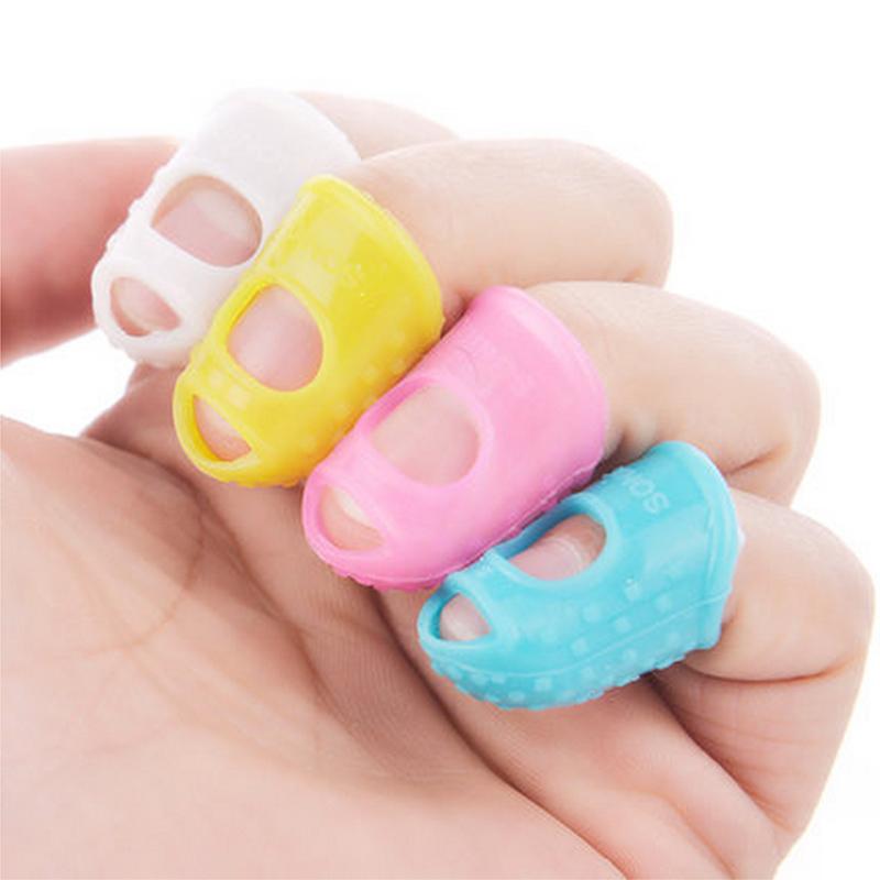 10~40pcs Guitar Fingertip Set Strings Instrument Guitar Protector Finger Thumb Hoder Silicone Fingertip Caps for Beginner TMZ