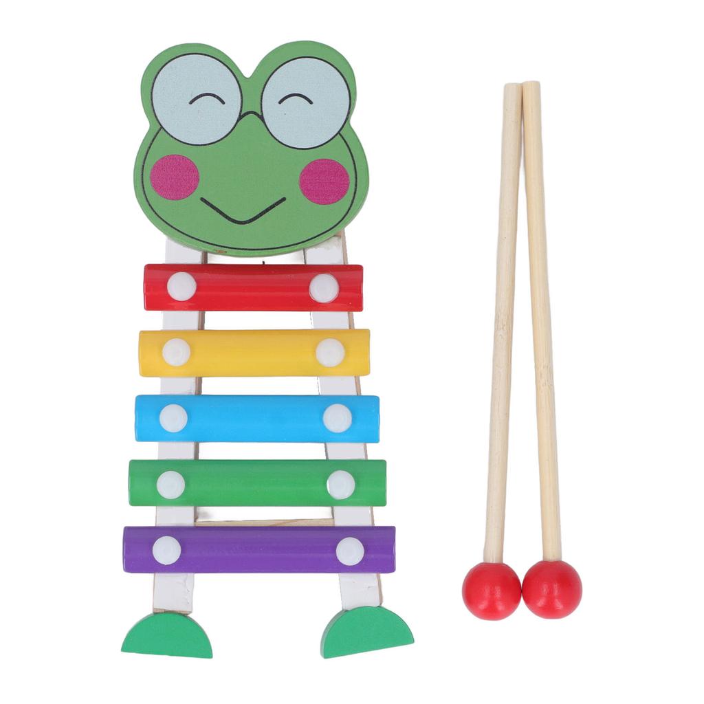 Wood Xylophone Multicolour Baby Percussion Musical Instruments Toys for Preschool Learning Frog