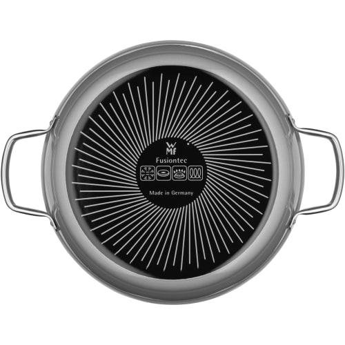 WMF FusionTech Mineral Roaster PL (Platinum) 28cm Double-Handled Pot, Induction and Gas Compatible, Waterless Cooking, Made with Mineral Materials Der