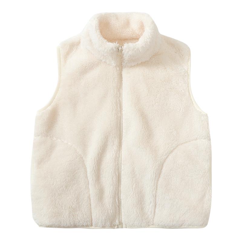 Men's and Women's Parent-Child Fleece Vests - Thick, Warm, Sleeveless Jackets for Autumn and Winter