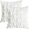 18x18cm Happy Easter Rabbit Pattern Throw Pillow Cover Wool Square Cushion Cover Soft Plush Sofa Pillowcase Home Room Decoration