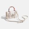 IELGY Small Square Bag Niche Design High-End Bow Crossbody Bag