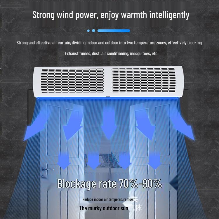 Silent Air Curtain for Cold Storage & Shop Entrances - 1.8m & 1.5m Options Available