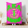 1pc Blanket AKA logo2 Print Design, Lightweight Blanket for Sofa, Bed- Soft &Warm, Gift for All Seasons like Christmas, Halloween