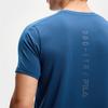 FILA T Shirts Men's Ice Dusty Blue Crew Neck Moderate Straight Fit A11M431116FBU