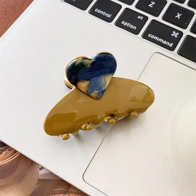 

Заколка для волос Sweet Acic Acid Love с винтажным принтом, маленькие заколки для волос с когтями для женщин и девочек, аксессуары для волос, головные уборы премиум-класса