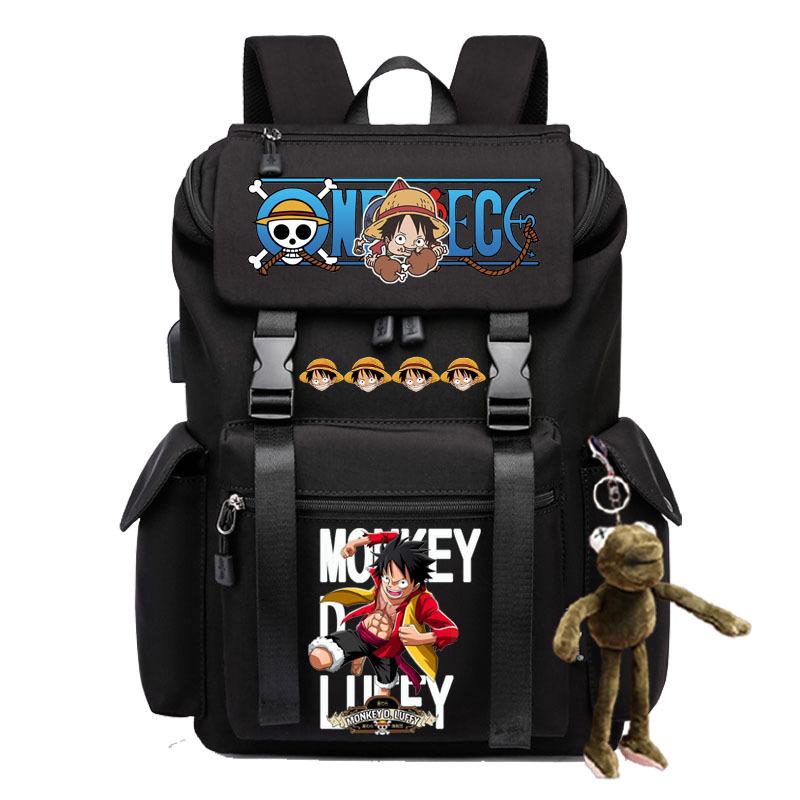 2024 Cross-border New Popular ONE PIECE Cartoon Pattern Backpack College Student Large-capacity Laptop