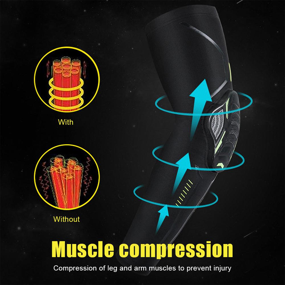 1 PC Professional Sports Anti-collision Elbow Pads Breathable UV Protection Gear Cycling Running Basketball Football Volleyball