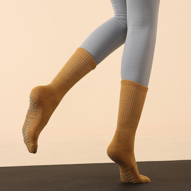 Yoga Stockings Nonslip Cotton Pilates Breathable Sweatabsorbent Floor Socks