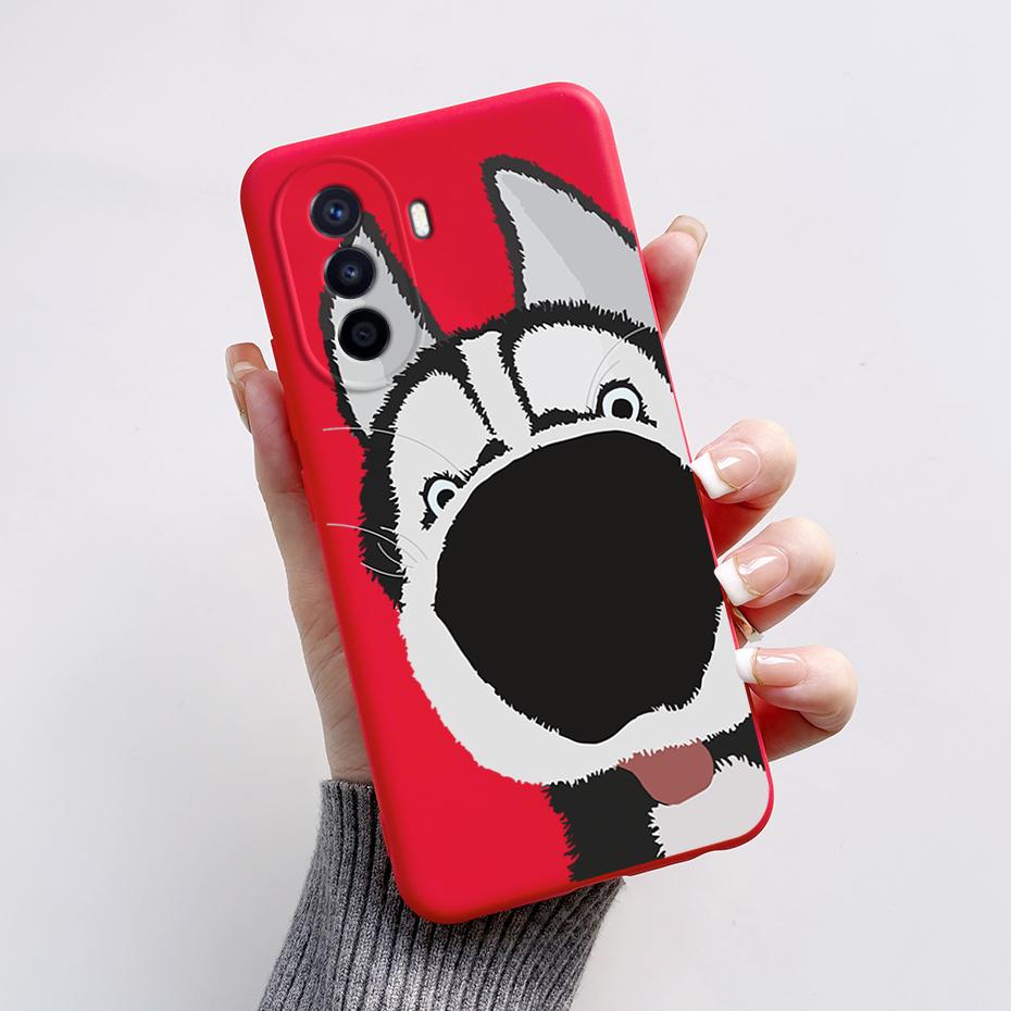 Silikon-Rückseite mit niedlichem Panda-Hasenmotiv für Huawei NOVA Y70 (6,75 Zoll).