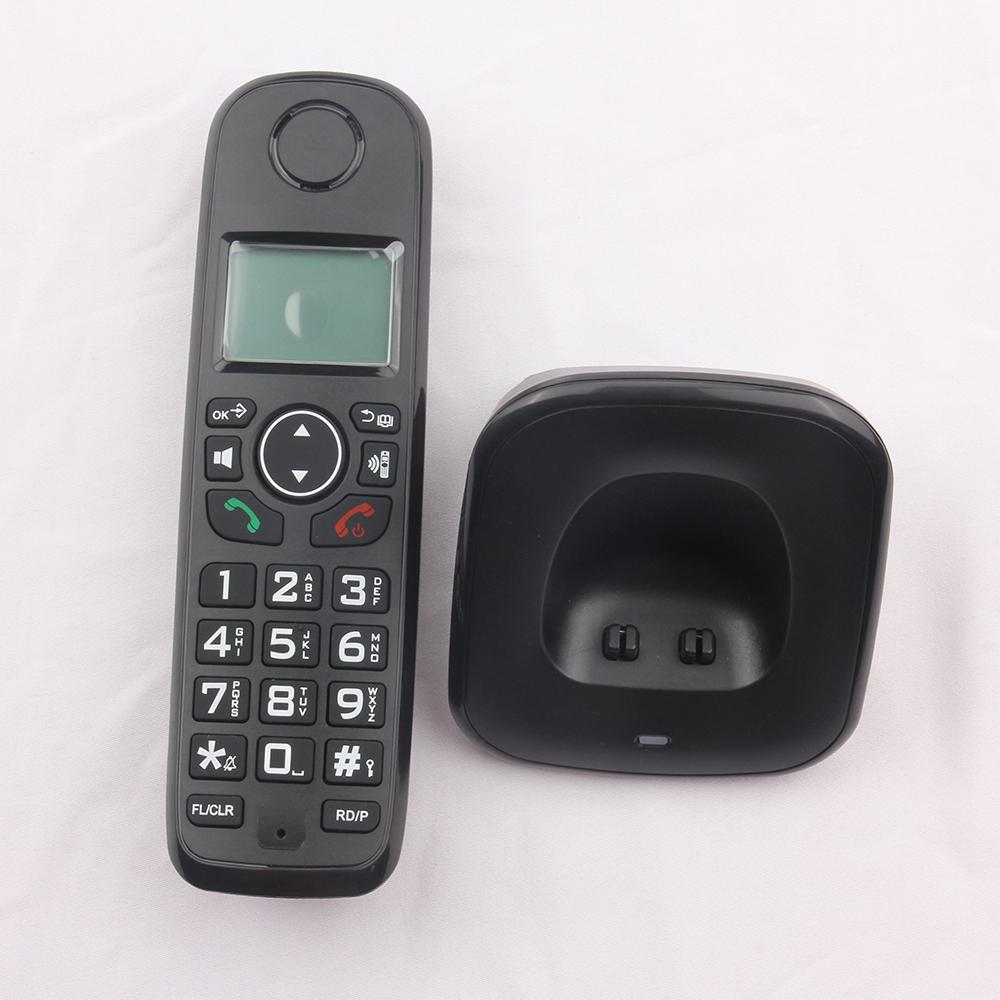 D1001 Cordless Landline Home Office Desk Phone with Caller Recognition Sound and Noise Reduction Function