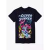 T-shirt da uomo a maniche corte, girocollo ampio, stampa fumetto originale 2026 Fantastic Four Silver Surfer, taglia grande