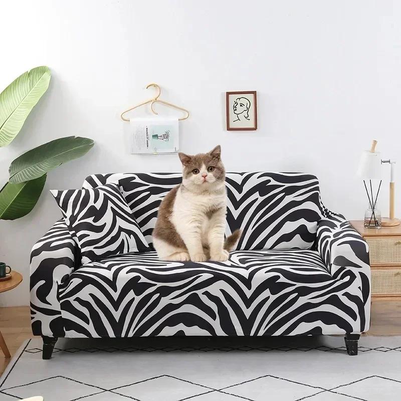 Printed Sofa Cover Stretch Couch Cover Sofa Slipcovers for Couches and Loveseats Washable Furniture Protector for Pets Kids
