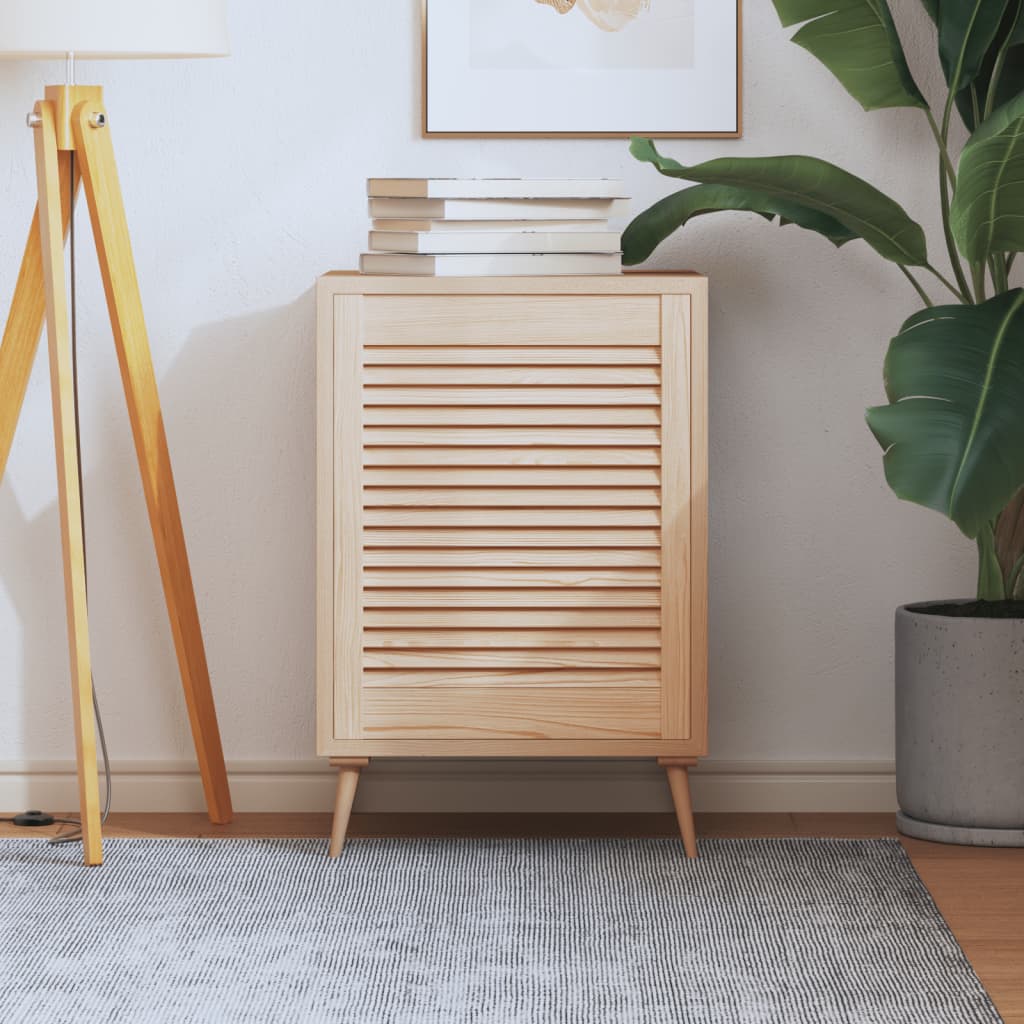 Slatted Design Cabinet Door 61.5 X 49.4 Cm Solid Pine Wood