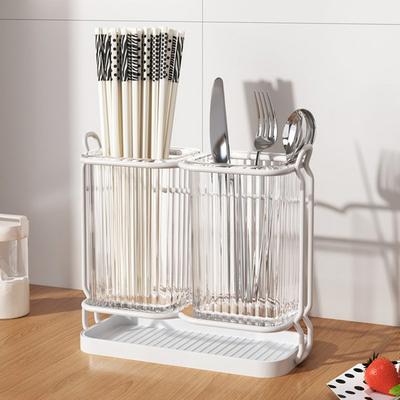 בתים סימפטיים לחיים Me מיכל ניקוז לסכו"ם מארגן סכו"ם מחזיק סכו"ם, יחידה אחת, לבן אופ-ווייט, כלי שולחן פופולריים קוריאניים