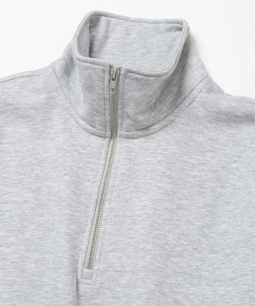 XOX Brushed Oversized Half-Zip Sweatshirt [M/Grey]