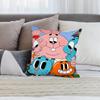 Animation Amazing World Gumball Pillow Case Short Plush Sofa Decorative Gift Home Double-sided Printing Cushion