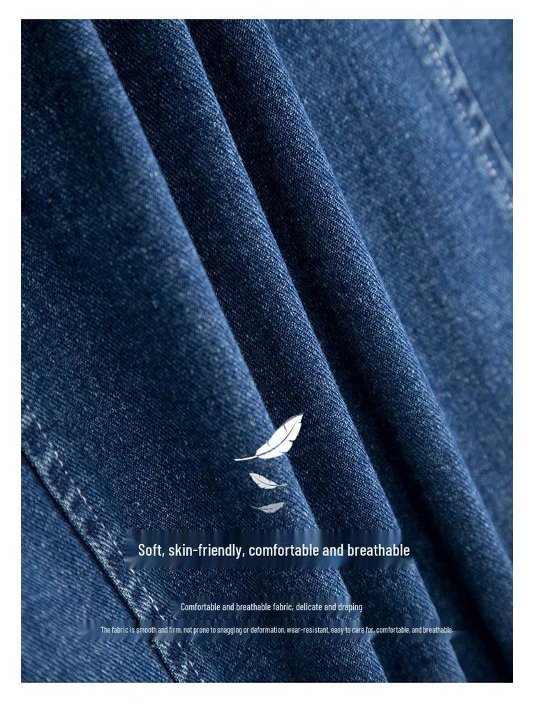 Women's Spring/Autumn 2025 European Style Denim Vest - High-End Casual Layered Sleeveless Jacket