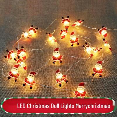 Mini-Schneemann LED-Lichterkette - Niedliche dekorative Lichterkette mit Kupferdraht für festliche Atmosphäre