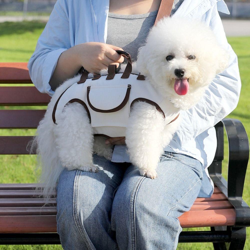 Labor Saving Dog Outing Bag Soft Pet Strap Artifact Multifunctional Dog Carrier Backpack  Hiking