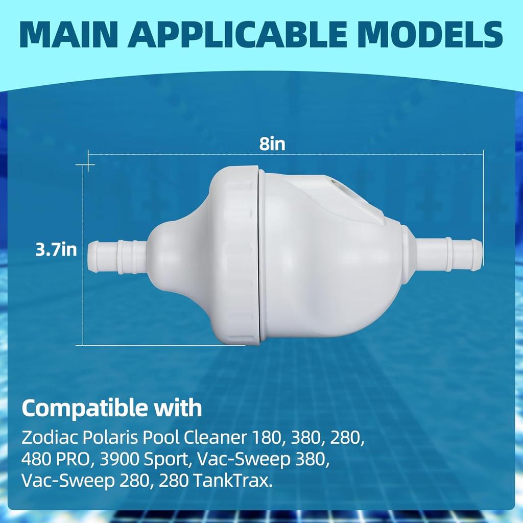 Upgraded G52 Backup Valve Compatible with Polaris 180,280,380,3900 Pool Cleaner Replace Part Replacement Kit with G53 Gear Mechanism