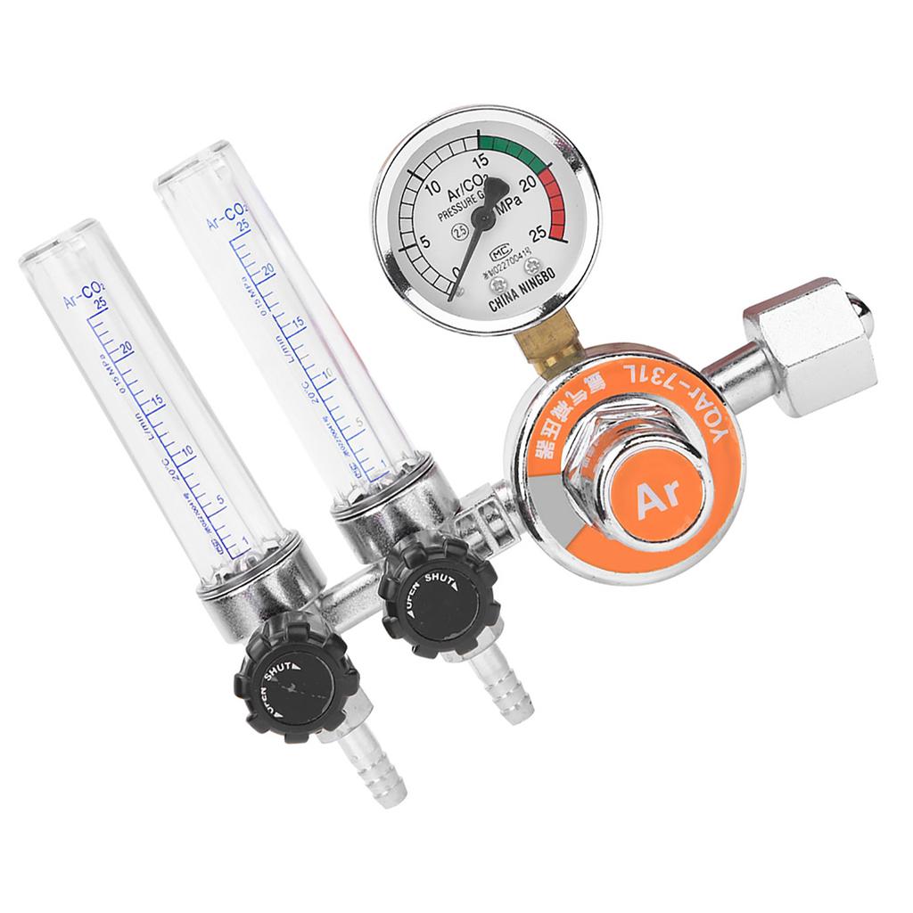 Regulator de Presiune Argon Aliaj Zinc Tub Dublu Filet Femelă G58in Echipament de Sudură