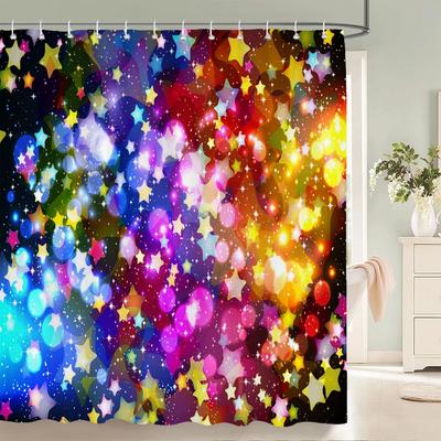 Golden Fantasy Colorful Print Shower Curtain Waterproof Polyester With Hook Bathroom Decorate Curtain 3D Shower Curtain 240*180