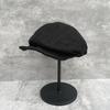 Reducing age and showing face Small retro irregular newsboy hat Female autumn and winter warm twisted flower knitted painter hat Soft brim peaked cap