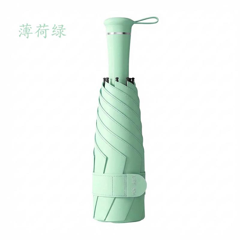 Creative 50% Telescopic Color Scheme Handle Sun Umbrella Sun Protection UV Protection Weather and Rain Umbrella Spot Can Be Customized